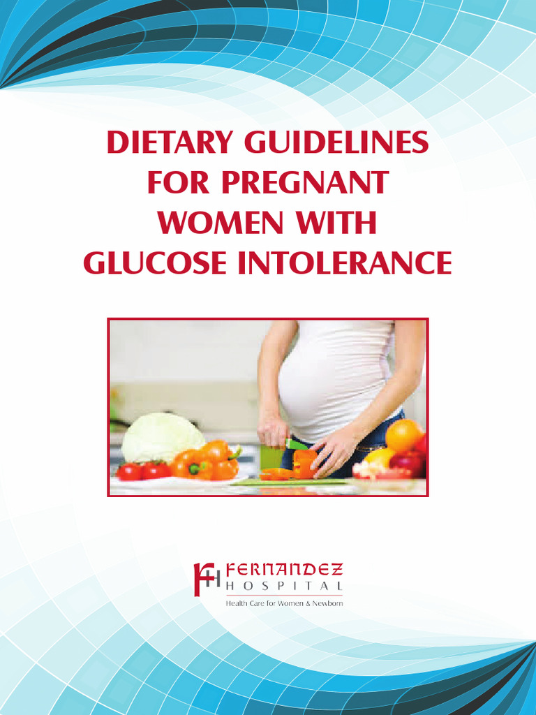 Dietary Guidelines for Gestational Diabetes | PDF | Gestational ...