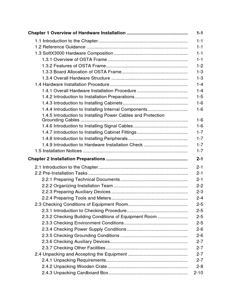 SoftX3000 Hardware Installation Manual | PDF | Computer Network ...