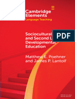 Sociocultural Theory and Second Language Developmental Education