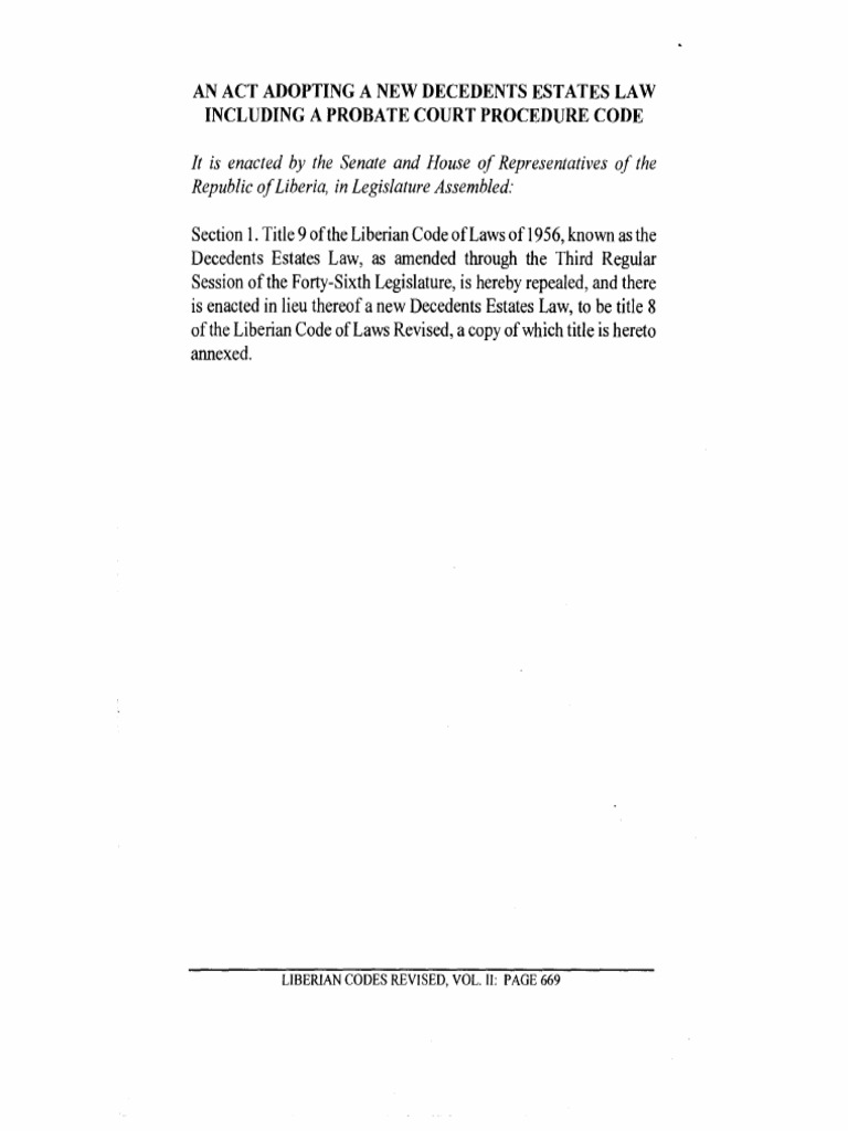 Decedents Estates Pdf Will And Testament Intestacy