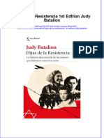 Full Download Hijas de La Resistencia 1St Edition Judy Batalion Online Full Chapter PDF