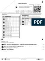 Test 1, Rozdział VI Karta Odpowiedzi