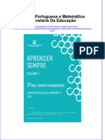 PDF of Lingua Portuguesa E Matematica Secretaria Da Educacao 3 Full Chapter Ebook