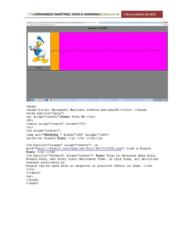 Donald Mummy Form Explained | PDF