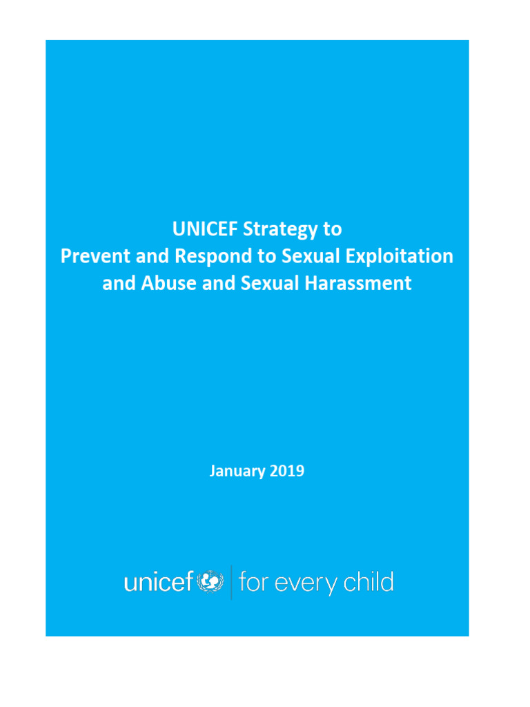 UNICEF Prevent Respond Sexual Exploitation Abuse Sexual Harassment ...
