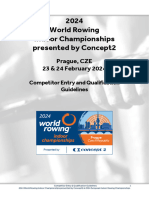 2024 World Rowing Indoor Championships Presented by Concept2 Competitor Entry and Qualification Guidelines 1