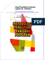 PDF of Metodologi Penelitian Evaluasi Program DR Ambiyar Full Chapter Ebook