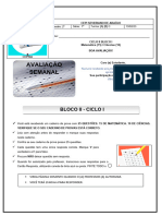 Avaliação Adaptada 6 Ano