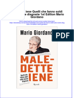 Download pdf of Maledette Iene Quelli Che Fanno Soldi Sulle Nostre Disgrazie 1St Edition Mario Giordano full chapter ebook 
