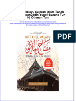 Download pdf of Miftahul Malayu Sejarah Islam Tanah Melayu Hasanuddin Yusof Suzana Tun Hj Othman Tun full chapter ebook 