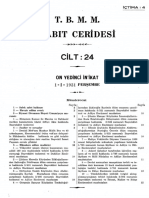 TBMM Zabıt Ceridesi Cilt:24