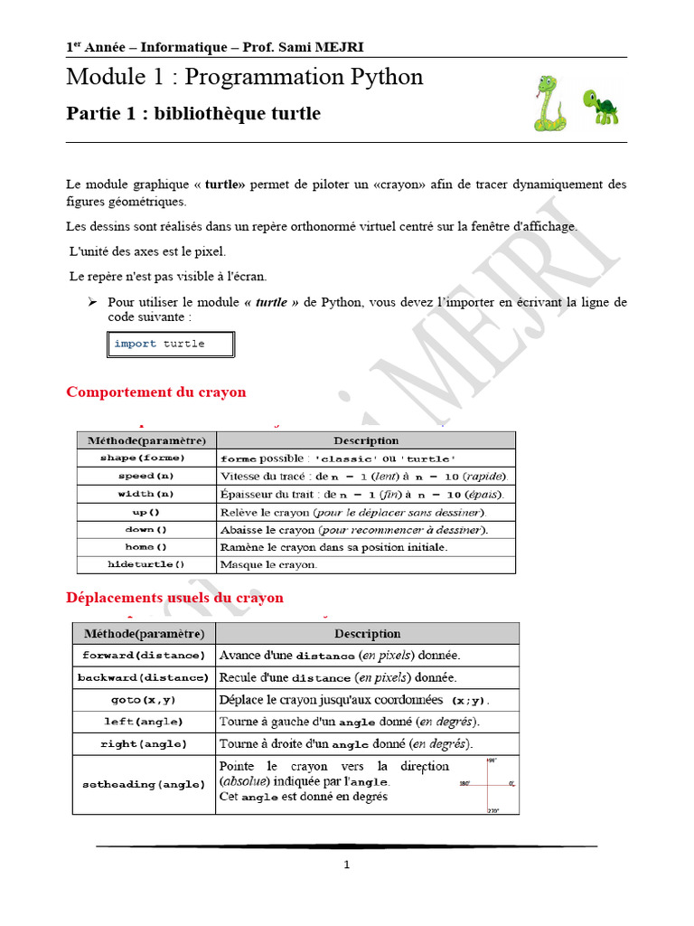 Introduction à la programmation Python | PDF | Variable (informatique ...