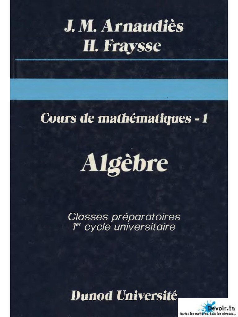 Algebre 2 | PDF