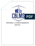 User Manual For G-Category Examination Application
