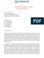 2023 204 - Programa - Formación Docente en Entornos Virtuales