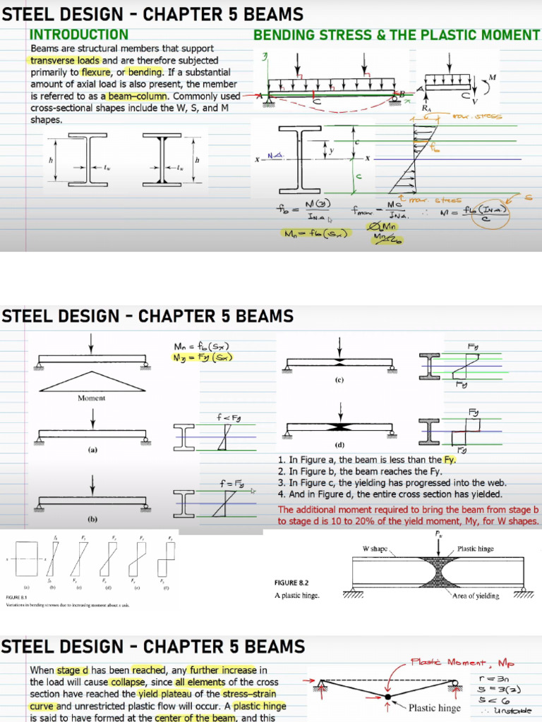 Steel Beam Flexural Design Guide | PDF | Bending | Strength Of Materials