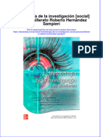 PDF of Metodologia de La Investigacion Social para Bachillerato Roberto Hernandez Sampieri Full Chapter Ebook