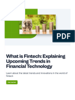 What Is Fintech Explaining Upcoming Trends in Financial Technology