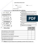 TEST DE NIVEAU  1AS 2023