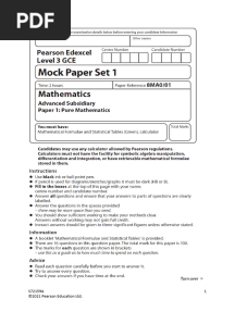 8MA0-01 AS Maths - Mock Set 1 (Word)