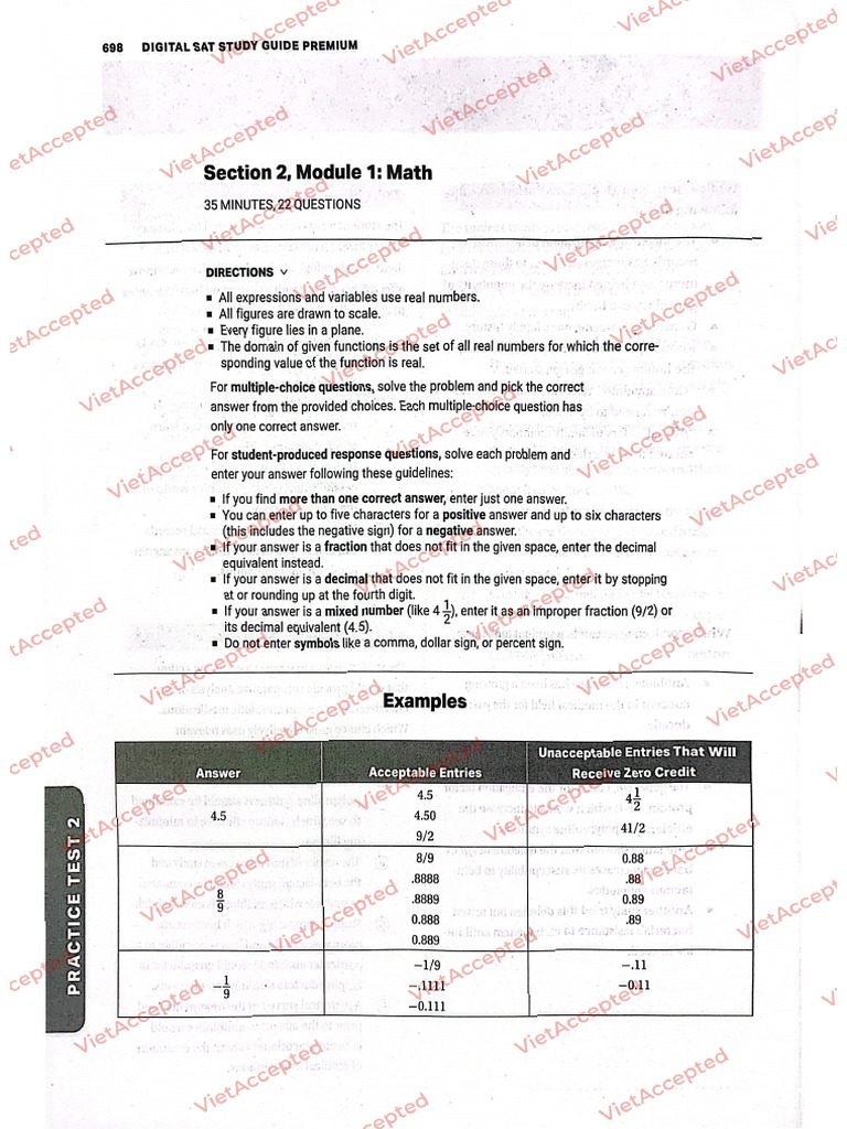 Barron Math Test 2 | PDF