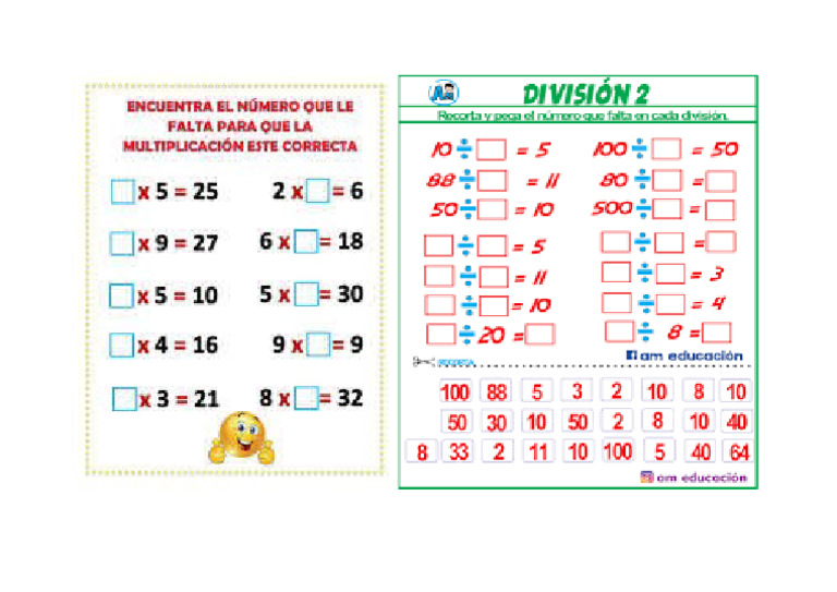 Divisones 5B | PDF