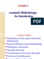 Note 1 Introduction To The Research Methodology
