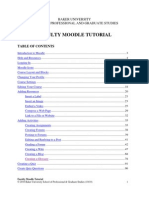 Faculty Moodle Tutorial