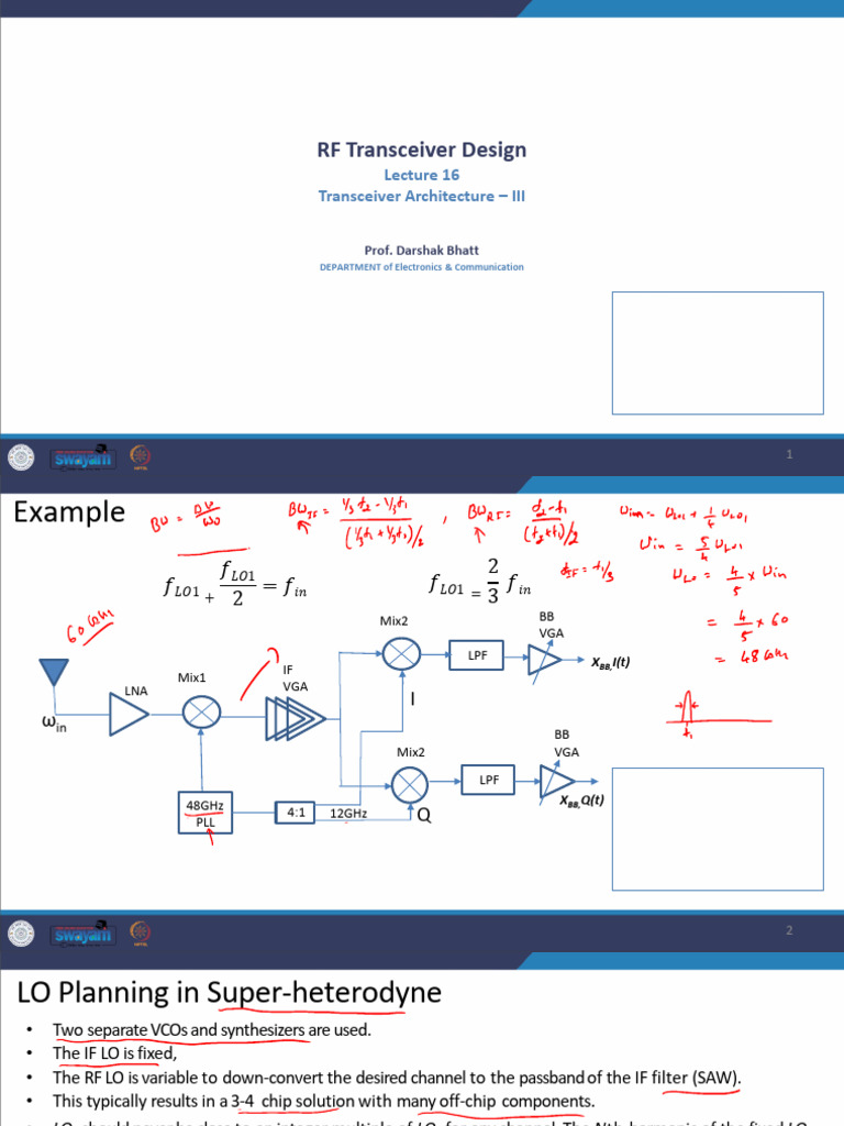 RF Transceiver Design Overview | PDF | Radio | Electronic Engineering