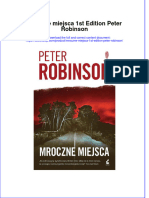 Download pdf of Mroczne Miejsca 1St Edition Peter Robinson full chapter ebook 