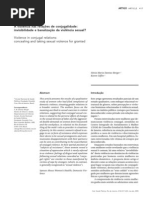 A violência nas relações de conjugalidade