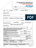 QC101a Application Pack Personal Info Form Declaration