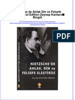 PDF of Nietzsche de Ahlak Din Ve Felsefe Elestirisi 1St Edition Zeynep Kantarci Bingol Full Chapter Ebook