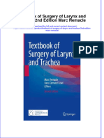 Full Ebook of Textbook of Surgery of Larynx and Trachea 2Nd Edition Marc Remacle Online PDF All Chapter