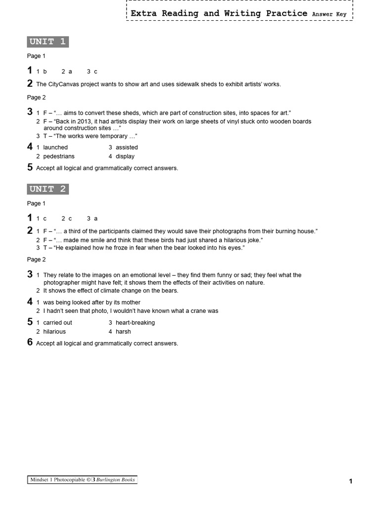 Arch09Mindset1 ExtraReadWritePrac AK | PDF
