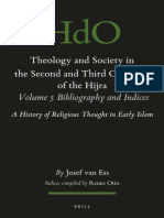 Josef Van Ess, Arabic (Editor) - Theology and Society in The Second and Third Centuries of The Hijra. Volume 5 Bibliography and Indices A History of Religious Thought in Early Islam ... Society, 116)