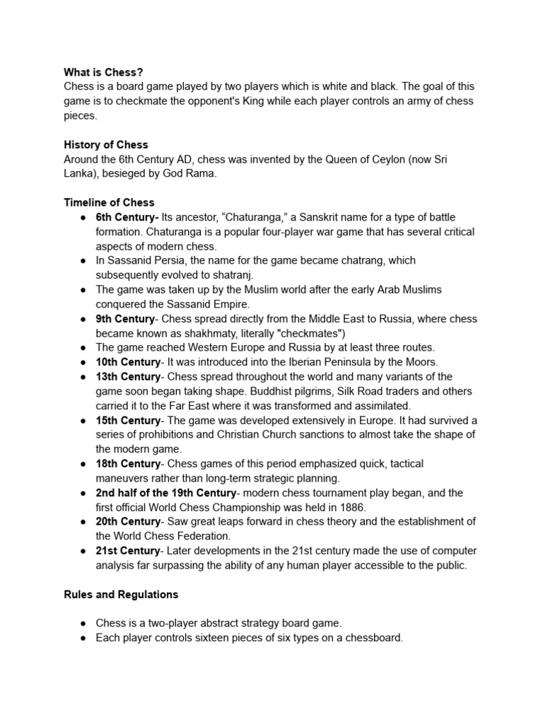 Chess Pdf Chess Traditional Board Games