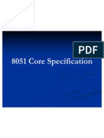 8051 Core Specification