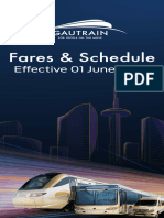 BOMBELA GAUTRAIN FARES AND SCHEDULE BROCHURE 2023 - Website