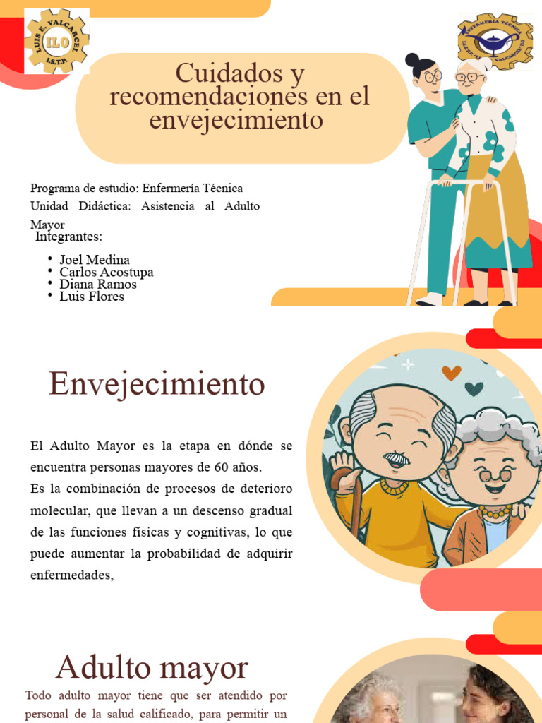 Cuidados y Recomendaciones en El Adulto Mayor | PDF | Adultos | Vejez