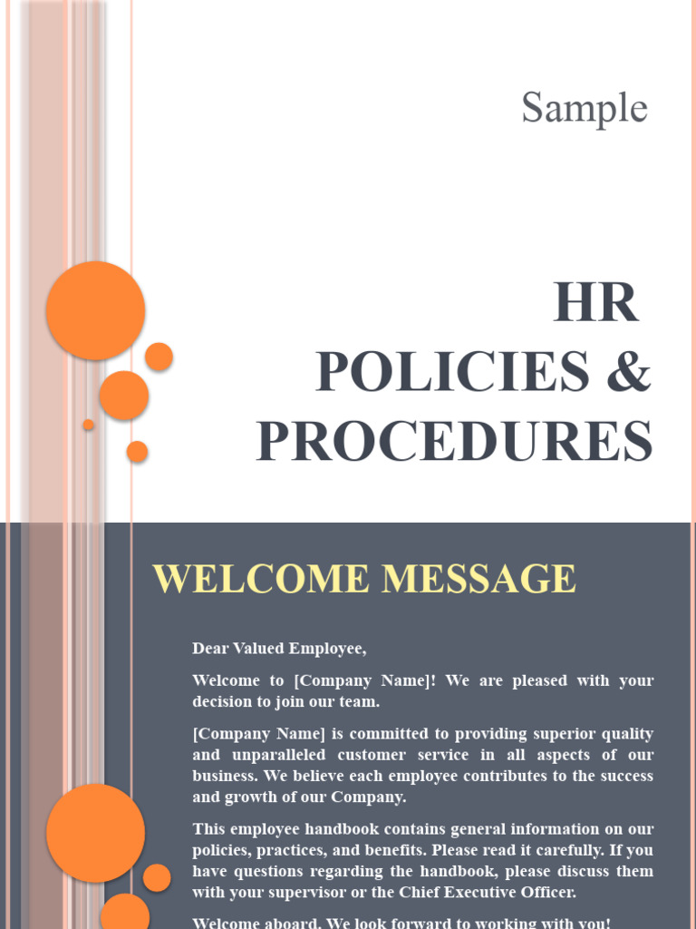 Hr Policies Procedures Pdf Overtime Payroll