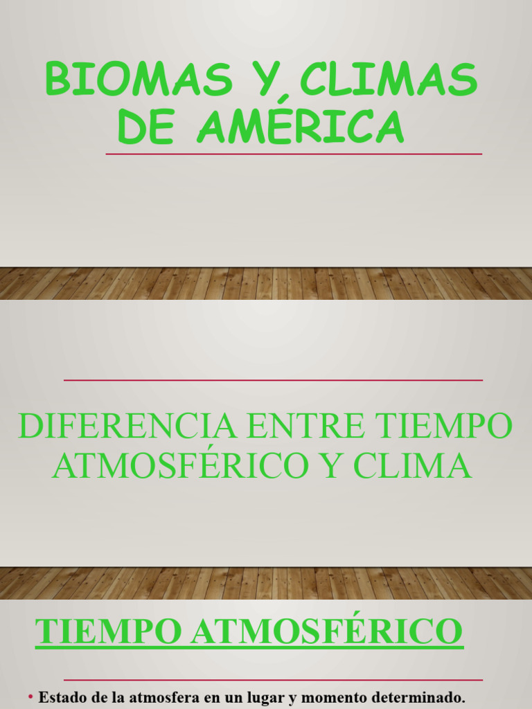 Biomas y Climas de América | PDF