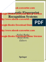 Automatic Fingerprint Recognition Systems Escrito Por Nalini Kanta Ratha-Ruud Bolle