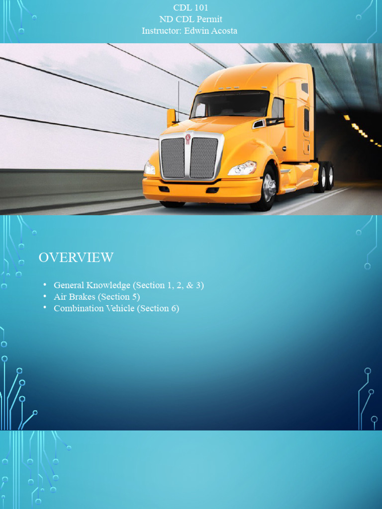 CDL Basics: Skids and Vehicle Control | PDF | Driving | Ice
