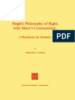 Marx - Critique of Hegel - Philosophy of Right