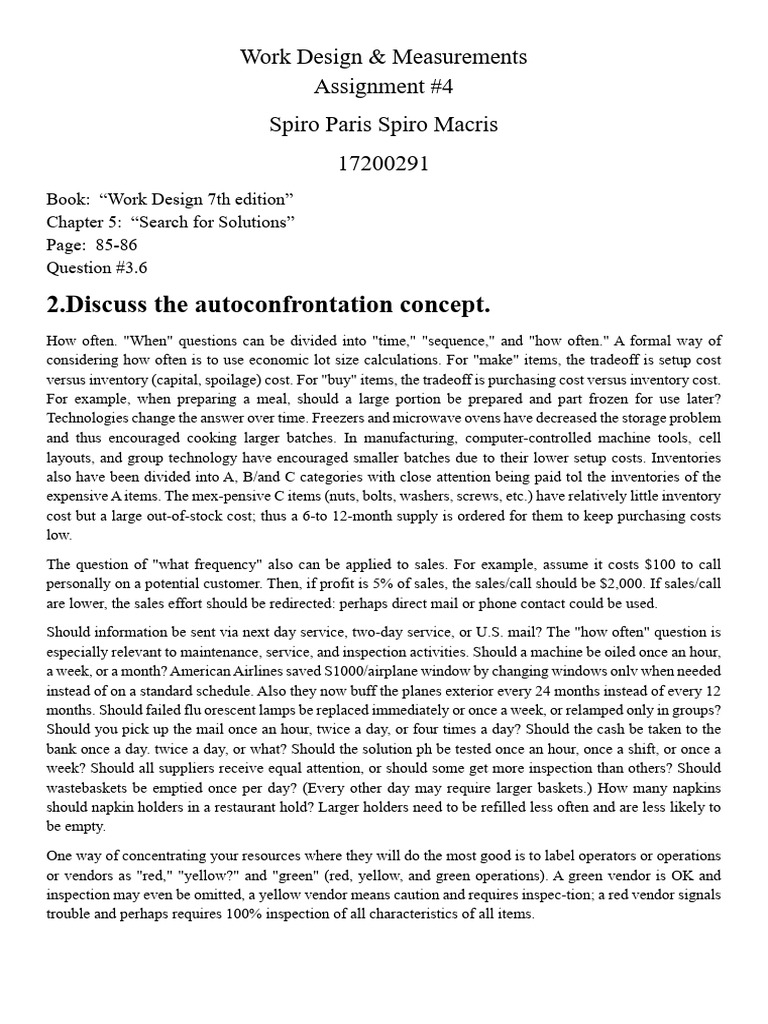 Assignment #4 | PDF | Decision Making