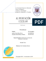 ALIMENTACIÓN ESCOLAR DIC