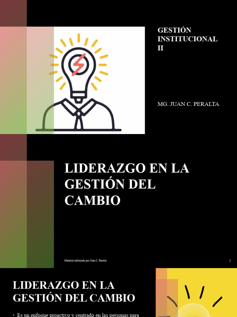 Liderazgo y Gestión del Cambio | PDF | Liderazgo | Planificación ...