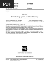 Download En 15620 Steel Static Storage Systems - Adjustable Pallet Racking - Tolerances Deformations and Clearances by Paul Costan SN73639994 doc pdf