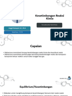 Matrikulasi - Kesetimbangan Reaksi Kimia